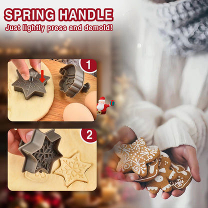 KISSHI™ Christmas Baking Spring Cookies Stamp Set