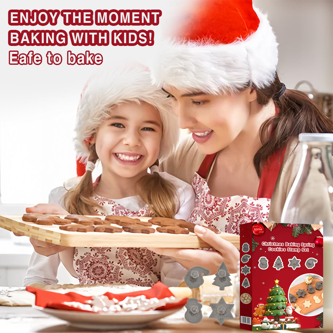 KISSHI™ Christmas Baking Spring Cookies Stamp Set